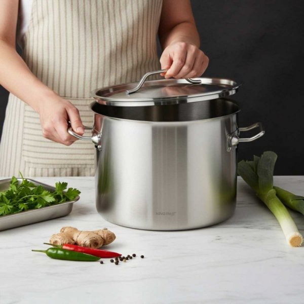 GARNEK GASTRONOMICZNY Z POKRYWĄ STALOWĄ Ø55cm 83L KINGHOFF KH-2029