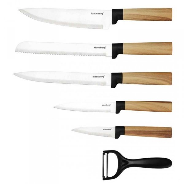 ZESTAW NOŻY KUCHENNYCH W BLOKU KLAUSBERG KB-9036