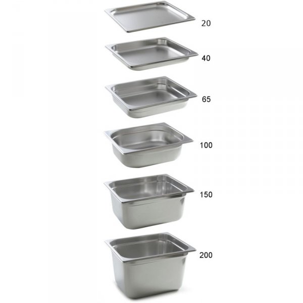 Pojemnik GN 2/1 stal nierdzewna Profi Line wys. 150 mm - Hendi 801116