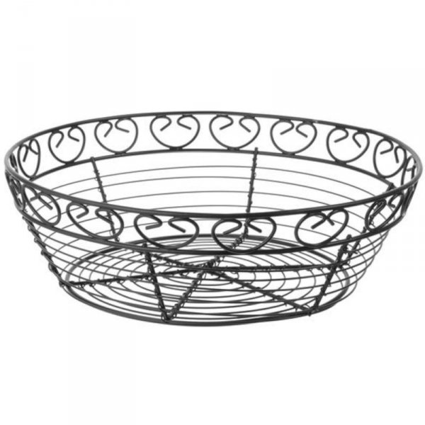 Koszyk druciany do serwowania podawania pieczywa okrągły dekoracyjny - Hendi 425862