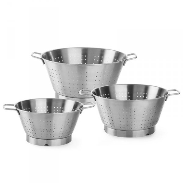 Wanna cedzakowa stalowa durszlak Profi Line śr. 320mm - HENDI 535509