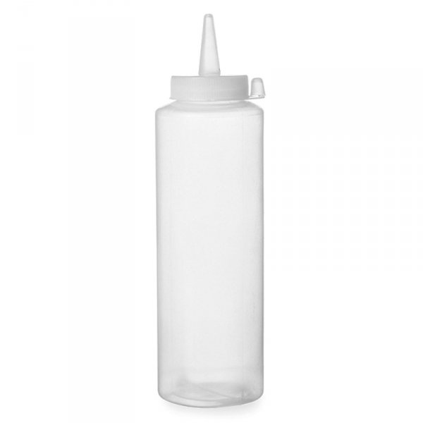 Dyspenser butelka do zimnych sosów zestaw 3szt. - przeźroczysty 0.7L - HENDI 557952