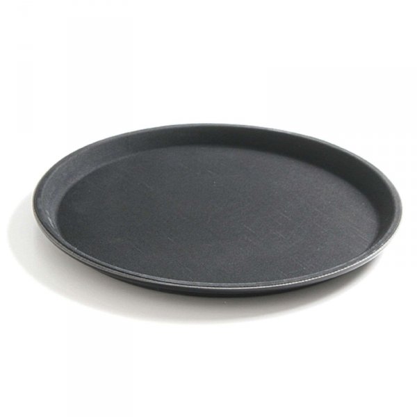 Taca kelnerska antypoślizgowa okrągła śr. 40cm - czarna