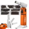 Lutownica gazowa palnik z zapłonem PIEZO + koszulki 127 sztuk NEO TOOLS