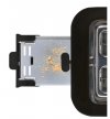 Toster cyfrowy wyświetlacz LED podwójny czarny 870W elegancki design
