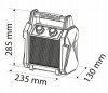 NEO 90-061 Nagrzewnica elektryczna ceramiczna 3kW
