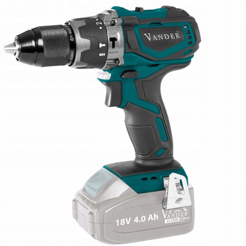 WIERTARKO WKRĘTARKA akumulatorowa AKU+ 18V 4,0Ah udar 50Nm Vander