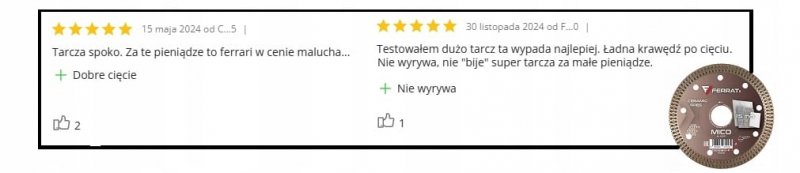 FERRATI MICO Tarcza Diamentowa Tnąca GRES Ø115mm x 22,23mm - Wysoka Jakość!