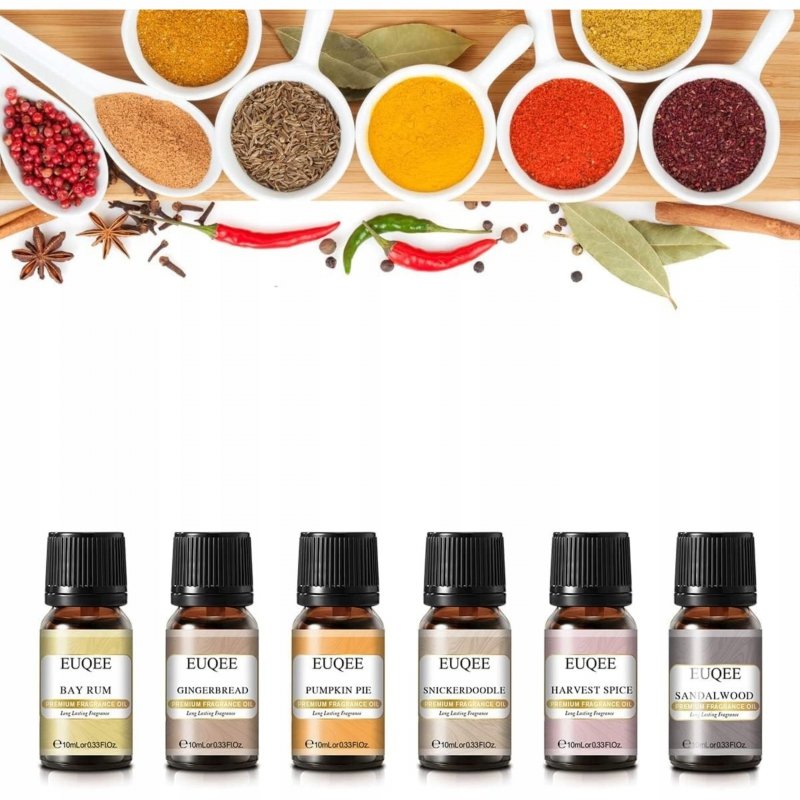 Olejek eteryczny Zestaw Olejków Zapachowych Korzenna Harmonia EUQE 6x10ml