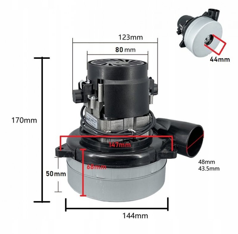 Silnik Turbina 24V 500W KARCHER BD BR LAVOR NILFISK BA SIGMA NOBLES CTM