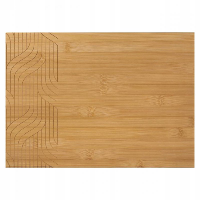 Deska do krojenia serwowania z wzorem 100% BAMBUSOWA 35 x 25 x 1,5 cm
