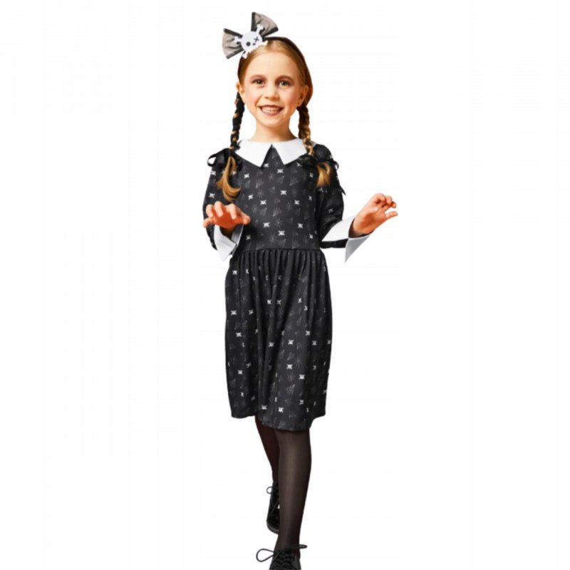Strój mrocznej dziewczynki idealny na Halloween Bal przebierańców 110-116