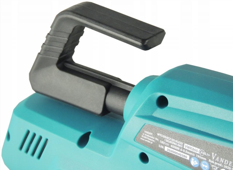 PILSTOLET WYCISKACZ do silikonu mas kleju akumulatorowy AKU+ 18V Vander
