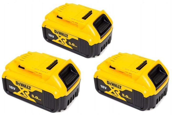 SZLIFIERKA ZAKRĘTARKA MŁOTOWIERTARKA Zestaw narzędzi AKU 18V 3x5,0Ah DeWALT