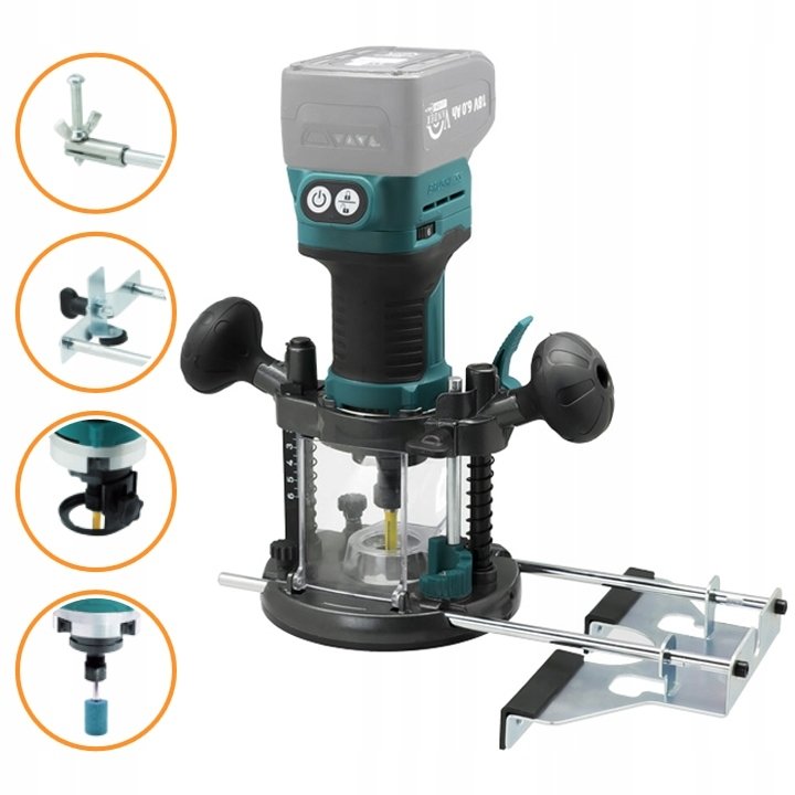 FREZARKA Górnowrzecionowa akumulatorowa AKU+ 18V 6,0Ah 6/8mm Vander