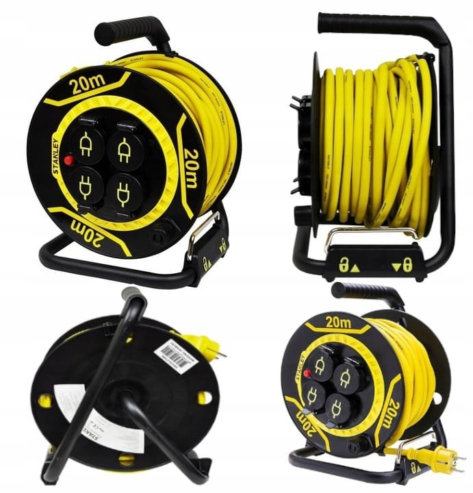 Przedłużacz bębnowy 20m 3x1,5mm IP44 16A STANLEY