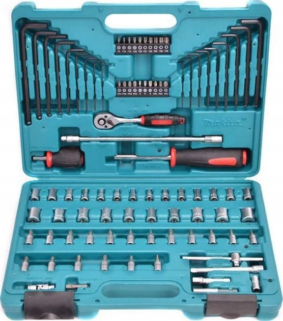 MAKITA zestaw osprzętu BITY KULCZE NASADKI P-46470