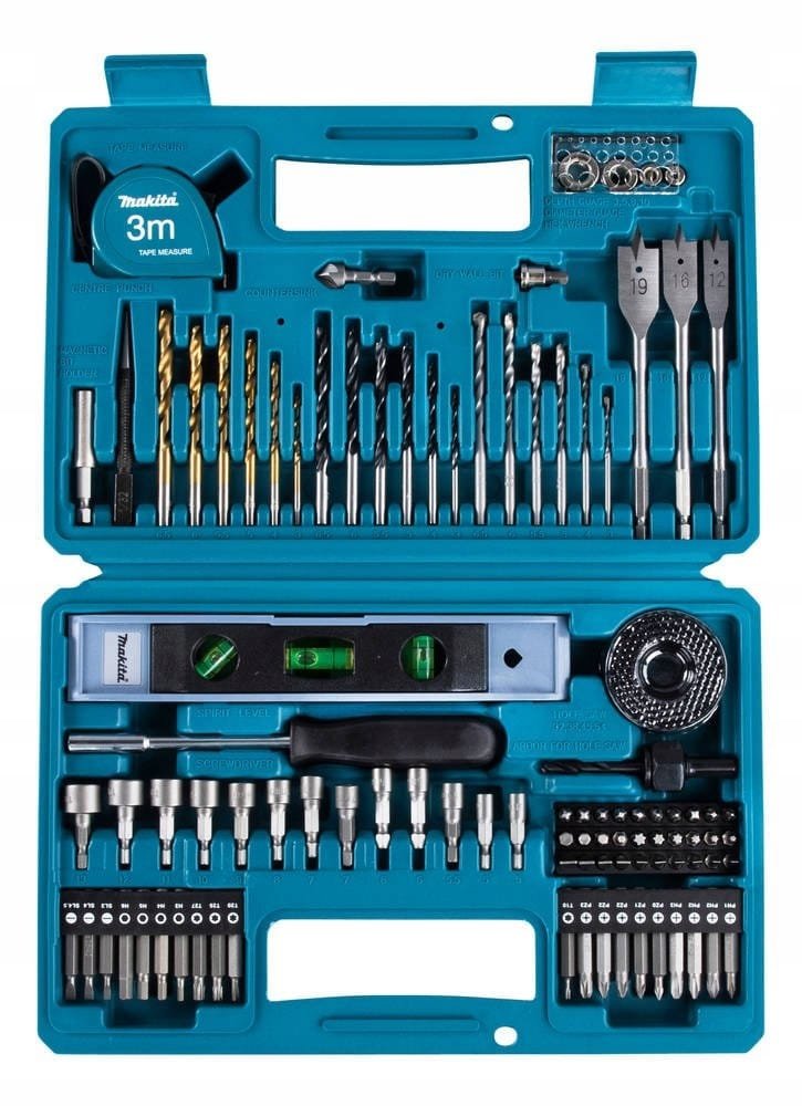 Zestaw osprzętu Makita bity wiertła 102 elementy E-10730