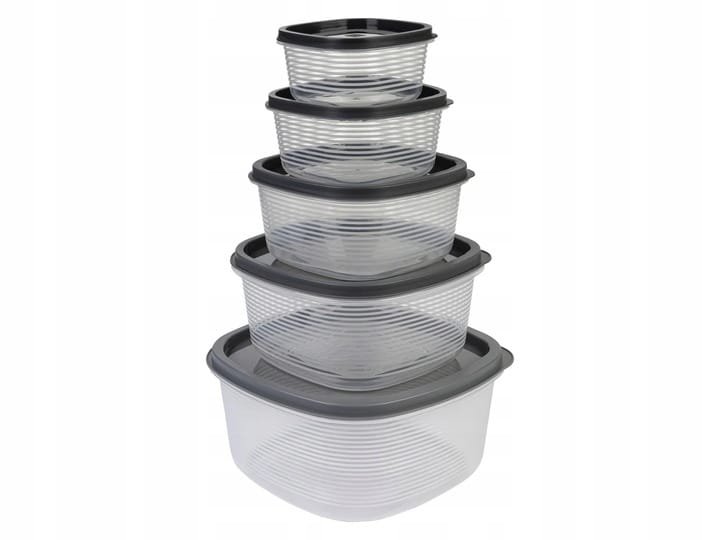 Pojemniki na żywność Zestaw pojemników kuchennych PUDEŁKA LUNCH BOX 5 szt.