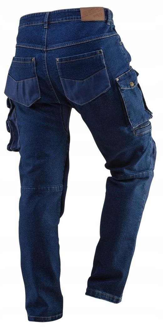 SPODNIE ROBOCZE DENIM DO PASA WZMOCNIONE BAWEŁNA OXFORD 81-228 XS/46 NEO