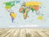 Fototapeta World Map Mapa Świata L flizelinowa