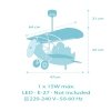 Lampa samolot dwupłatowiec Trzy Kolory