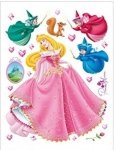 Naklejki Duża Naklejka Disney Princess AURORA Księżniczka