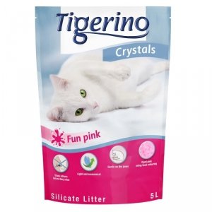 Żwirek Tigerino Crystals Fun Pink 5l silikonowy drobniutki