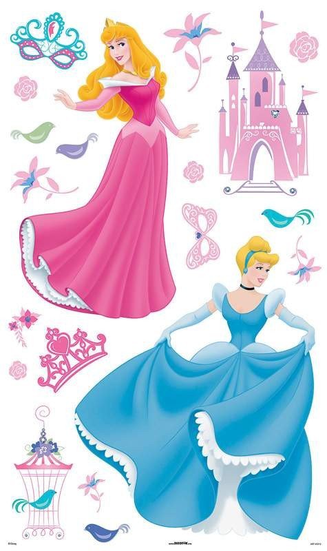 Naklejki Disney Princess zamek