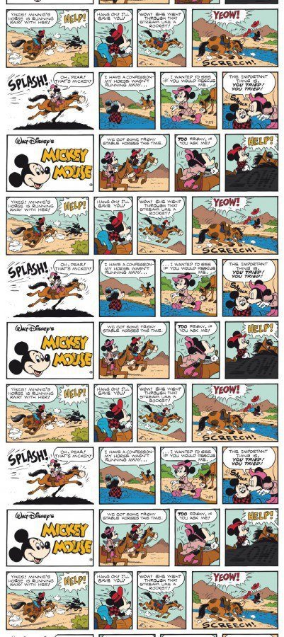 Tapeta Disney Myszka Miki w rolce na flizelinie Mickey Mouse komiks