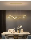 Unikalny i Elegancki Żyrandol LED Bristol na Sufit do Salonu jako Lampa Wisząca