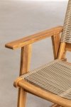 Wysokie akacjowe krzesło do wyspy kuchennej hoker taboret kolor pszeniczny