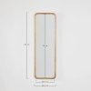 Prostokątne lustro na ścianę 115 x 36,5 cm wiszące Martzia