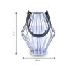 Lampion geometryczny ze stali wys. 31 cm