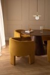 Okrągły Stół Do Jadalni Aura Ø120 Cm, Elegancki Drewniany Stół Z Fornirem Jesionowym, Idealny Do Nowoczesnych Wnętrz