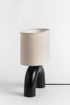 Lampa lampka stojąca na stolik nocny Cadence do salonu czarna
