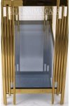 Ekskluzywna wyjątkowa konsola złota glamour art deco
