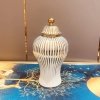 Pozłacany wazon na kwiaty ceramiczny złota waza z chińskiej porcelany na stół do salonu