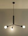 Lampa sufitowa nowoczesny czarny żyrandol Theodor 2 lampa wisząca w stylu nowoczesnym 