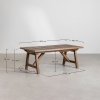 zestaw doha z rozkładanym stołem akacjowym 200–300x100 cm i 8 krzesłami ogrodowymi