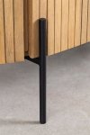Szafa z drewna mango Alice 204 cm stalowe nogi w stylu vintage