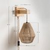 Kinkiet na ścianę lampa boho vintage Kunis do salonu lub sypialni 