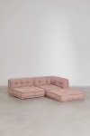 Bawełniana sofa modułowa 3 częściowa do salonu boho Daisy kolor różowy