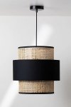Lampa wisząca sufitowa z ratanu Sata