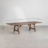 zestaw doha z rozkładanym stołem akacjowym 200–300x100 cm i 8 krzesłami ogrodowymi