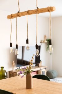 Lampa Wisząca Sufitowa Silian Naturalna 