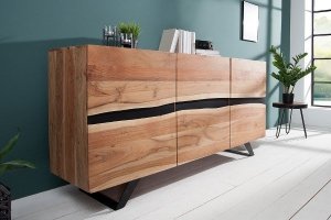 Komoda Zano 150x43 cm z drewna akacjowego – Nowoczesna i elegancka komoda