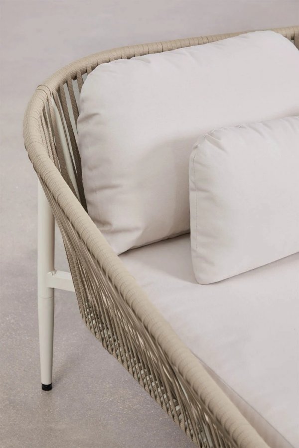 Luksusowa Leżanka Ogrodowa Ondina – Nowoczesne Meble Outdoor Premium Krem