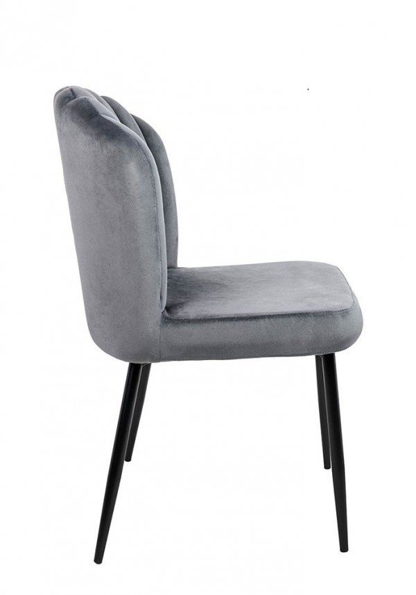 Krzesło RANGO szare - welur, metal