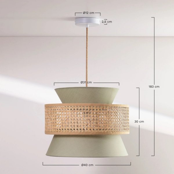 Lampa wisząca sufitowa Yerba boho 